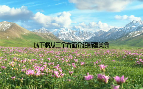 以下将从三个方面介绍新疆美食