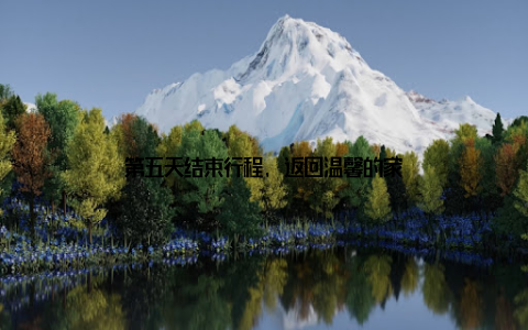 第五天结束行程, 返回温馨的家