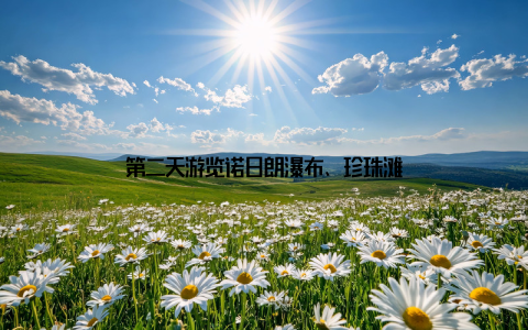 第二天游览诺日朗瀑布、珍珠滩