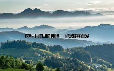 这些小吃口味独特, 深受游客喜爱