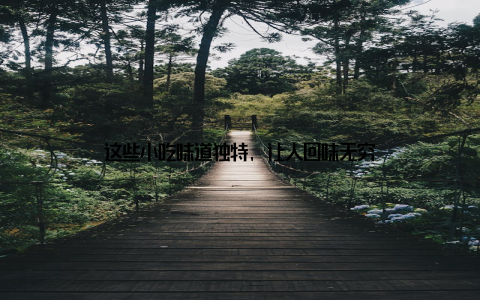 这些小吃味道独特, 让人回味无穷
