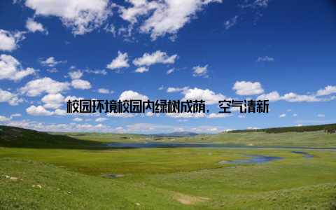 校园环境校园内绿树成荫, 空气清新